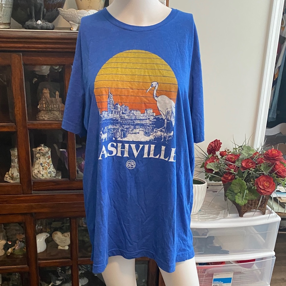Bella Canvas Blue Nashville Graphic Tee